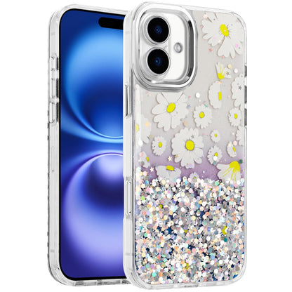 For Apple iPhone 17 (6.3") Fashion Beautiful Epoxy Design Hybrid Fashion Stylish TPU Protective, Shockproof Hybrid PC Case Cover