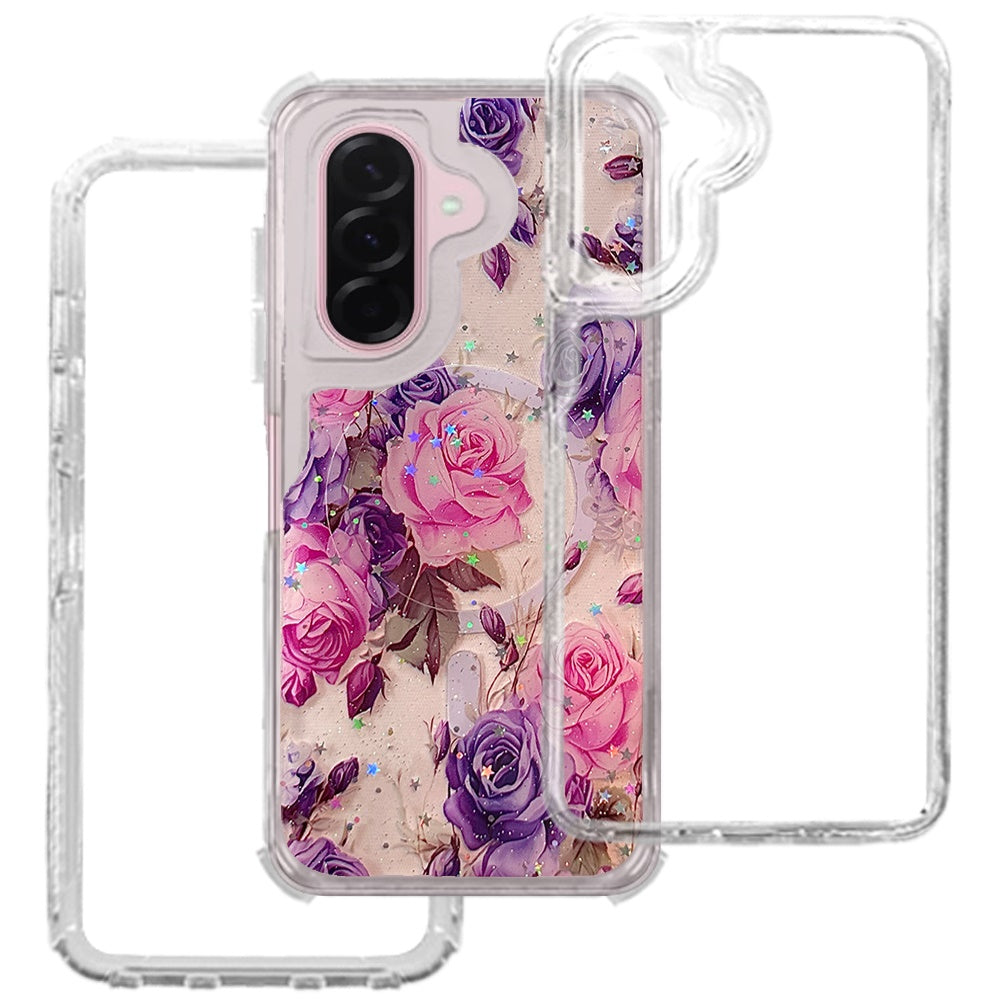 Phone Case for Samsung Galaxy A37 Magnetic Hybrid Fashion Printed Pattern Artwork Stylish Printed Design Dual Layers TPU Rubber SIlicone Hard PC Cover
