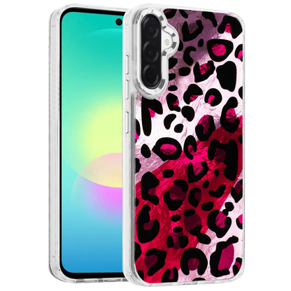 Phone Case for Samsung Galaxy A27 Luxury Glitter Epoxy Design Chrome Metallic Edge Shockproof Protective Stylish Fashion Durable Slim Premium Finish Cover