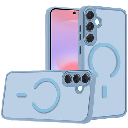 Matte Frosted Magnetic Back Hybrid Hard PC Soft TPU Camera Protection Slim Shock Absorbing Anti Fingerprint