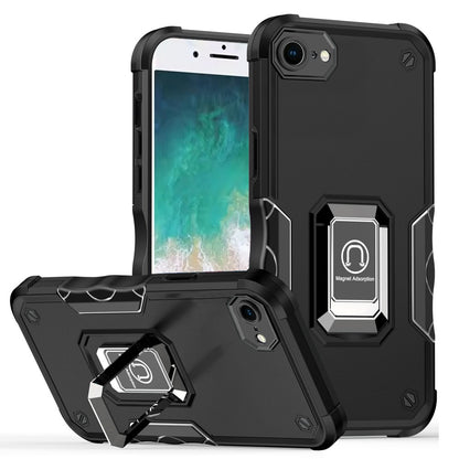 For Apple iPhone 17E /16E Hybrid Stand Magnetic Ring Holder Kickstand Heavy Duty Rugged Drop Silicone & Hard PC Shockproof Case Cover