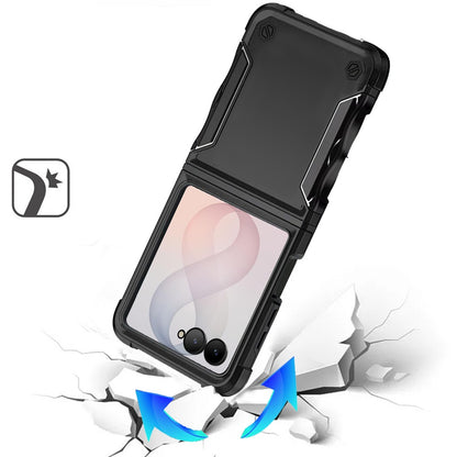 Phone Case for Samsung Galaxy Z Flip 8 Shockproof Rugged Hybrid TPU Anti-Slip Grip Armor Military Grade Drop Resistant Shock-Absorbing Impact Cover