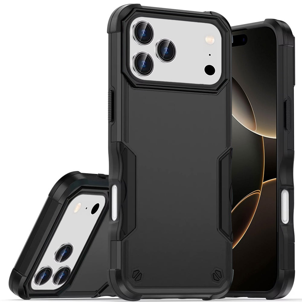 For Apple iPhone 17 Pro Max (6.9") Slim Tough Shockproof Hybrid Heavy Duty 2in1 Dual Layer TPU Bumper Rugged Rubber Defend Armor Case Cover Blue