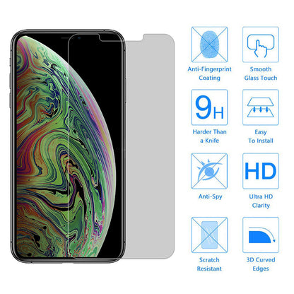 For Samsung Galaxy S24 FE /Fan Edition Tempered Glass Privacy Screen Protector Tempered Glass Film Protection Case-Friendly Case Cover Black