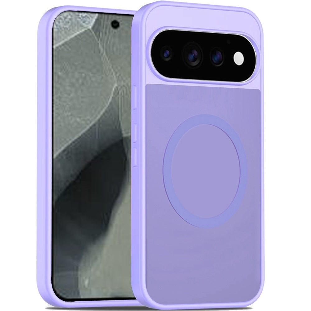 Phone Case for Google Pixel 11 Pro XL Magnetic Matte Hybrid Shockproof Smooth Grip Durable Camera Protection Anti-Slip Soft Touch TPU Armor Cover