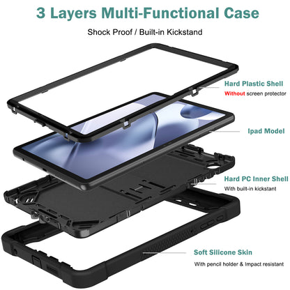 Tablet Case for T-Mobile Revvl TAB 2 5G Shockproof Hybrid Built in Kickstand Dual Layer Rugged Heavy Duty Armor Anti Slip Impact Resistant Durable Grip Cover