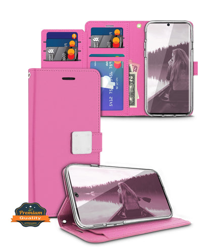 For Samsung Galaxy A26 PU leather Wallet 6 Card Slots folio with Wrist Strap & Kickstand Pouch Flip Shockproof Case Cover