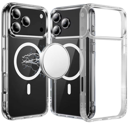 Phone Case for Apple iPhone 18 Pro Max Thick Clear Hybrid Magnetic Circle Shock Absorbing Reinforced Corners TPU Heavy Duty Transparent Frame Bumper Cover Clear