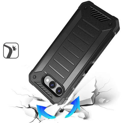 For AT&T Propel 3 5G Tough Lined Design Hybrid Shockproof Protective Rugged TPU Hard PC with Durable Grip Case Cover