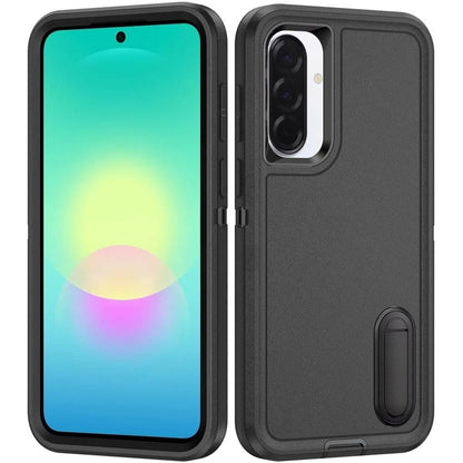Phone Case for Samsung Galaxy A27 3in1 Tough Rugged Kickstand Shockproof Armor Grip Heavy Duty Drop Resistant Protective Hybrid Cover