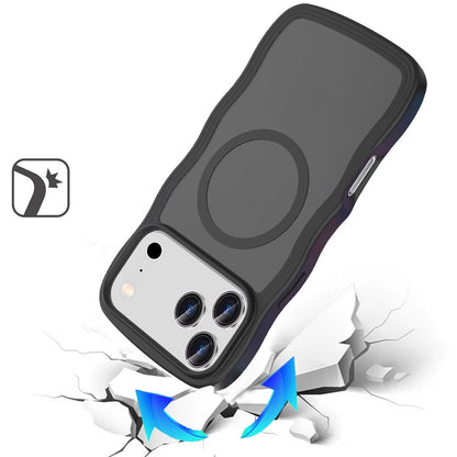 For Apple iPhone 17 Pro (6.3") Grip Hand Magnetic Hybrid Case Shockproof Protection Matte Skin Rubber TPU + PC Case Cover