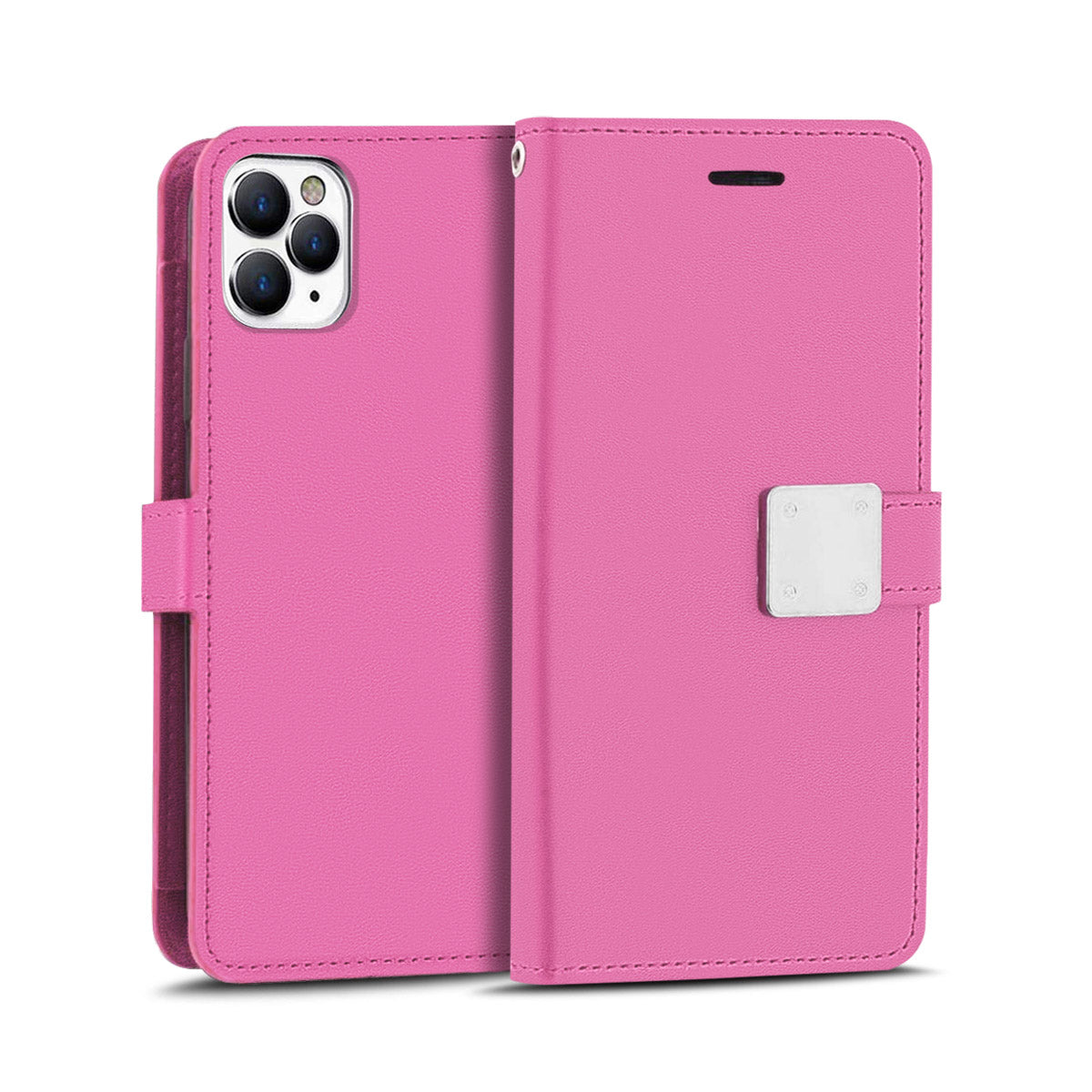 For Motorola Moto G Power 5G 2026 PU leather Wallet 6 Card Slots folio with Wrist Strap & Kickstand Pouch Flip Shockproof Case Cover Pink