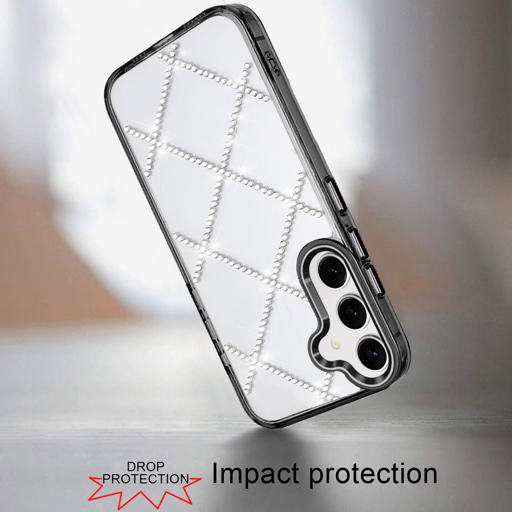 For Samsung Galaxy S26+ / S26 Plus Gem Glitter Diamond Bling Clear Hybrid TPU Cover, Colorful Shockproof Protective Back, Slim Fit for Women Girls Case Cover