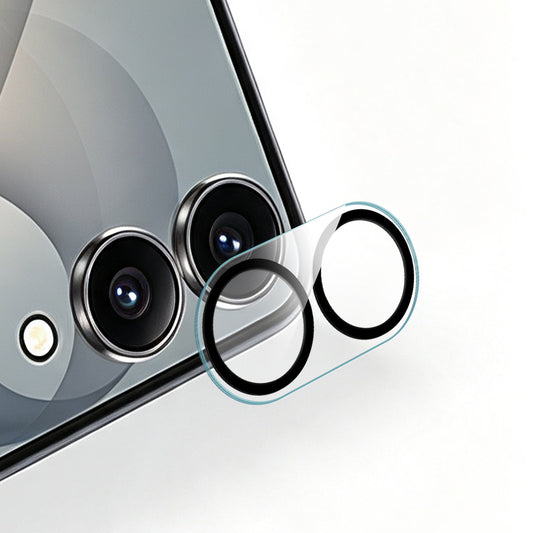 Camera Lens Protector for Samsung Galaxy Z Flip 8 Camera Lens Protector Tempered Glass Transaprent Black Edge Case-Friendly Ultra-Thin Black