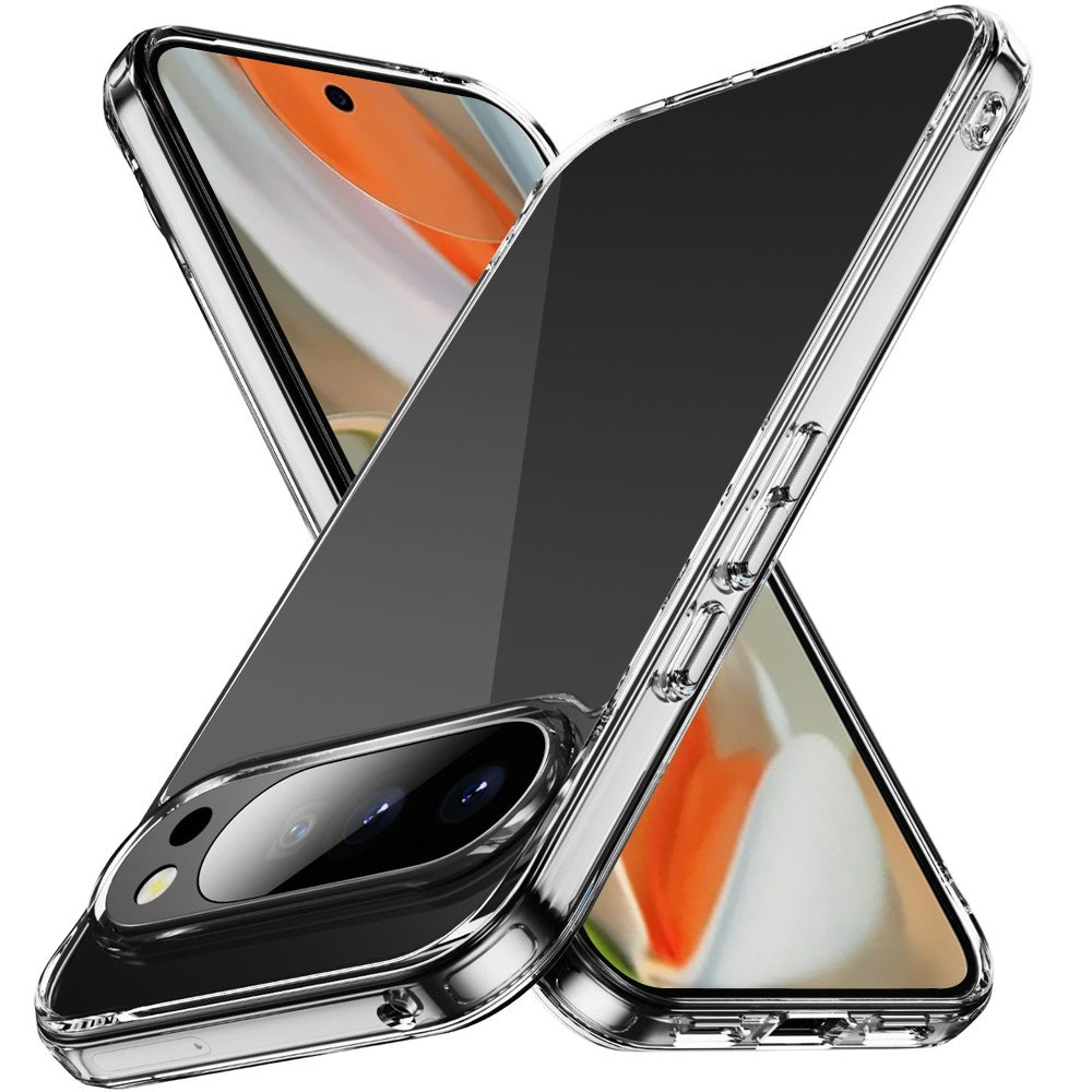 For Google Pixel 10 Pro XL Shockproof Slim Crystal Clear Transparent Hybrid Cover with Enhanced Drop Protection Case Cover Clear