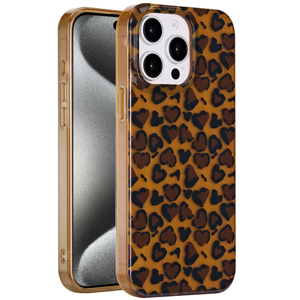 For Apple iPhone 15 Pro Max Fashion Layer Design Slim IMD TPU Protective, Shockproof Hybrid Stylish Durable Hard PC Case Cover