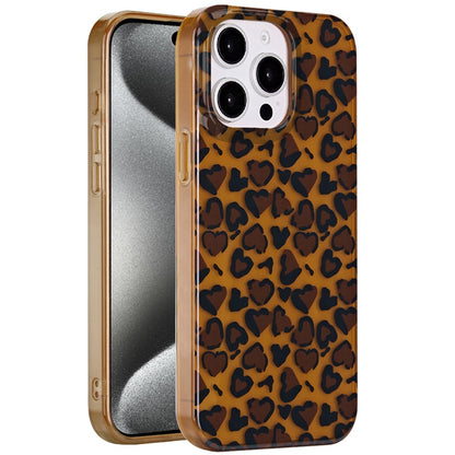 For Apple iPhone 15 Pro Max Fashion Layer Design Slim IMD TPU Protective, Shockproof Hybrid Stylish Durable Hard PC Case Cover