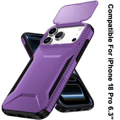Phone Case for Apple iPhone 18 Pro Shockproof Hybrid Rugged Grip Camera Window Guard Window Protective Heavy Duty Slim Textured Design Cover