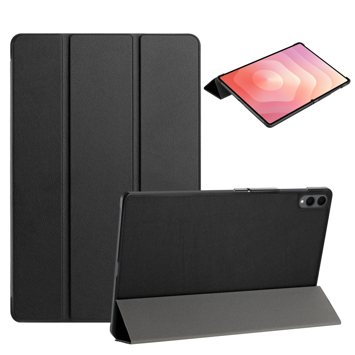 Trifold PU Leather Magnetic Closure Multi Angle Stand Slim Fit Lightweight Soft Lining Precise Cutouts