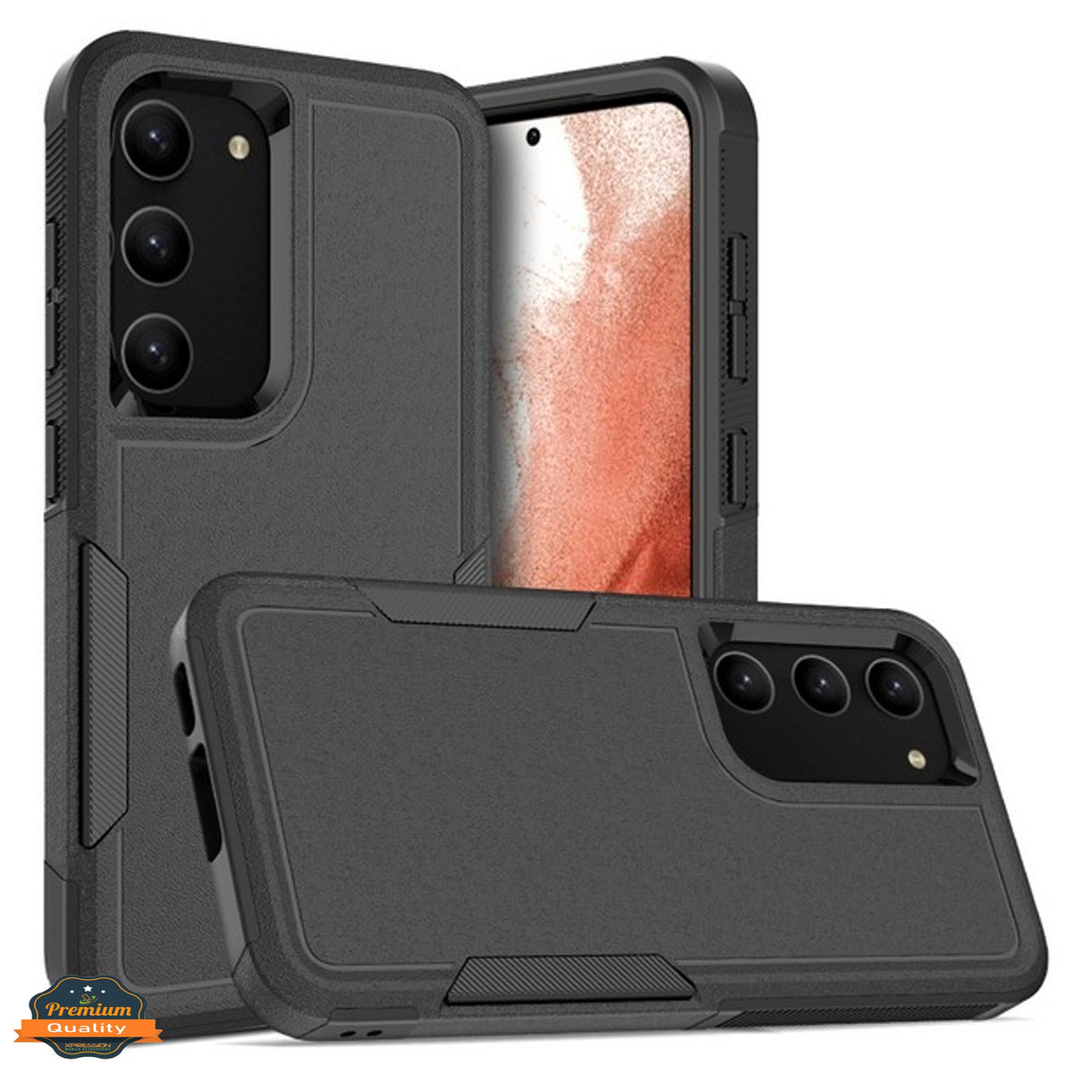 For Samsung Galaxy S25 /S24 Rugged Heavy-Duty Dual Layer Military-Grade, Rubber TPU Defender, Hybrid Shockproof Case Cover