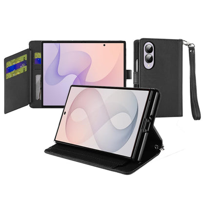 Phone Case for Samsung Galaxy Z Fold 8 Wallet Credit Card Holder Hybrid Slim Protective Dual Function Storage PU Leather Flip Pouch Cover
