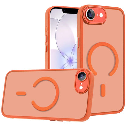 Phone Case for Apple iPhone 17E /16E Matte Frosted Magnetic Back Hybrid Hard PC Soft TPU Camera Protection Slim Shock Absorbing Anti Fingerprint Cover