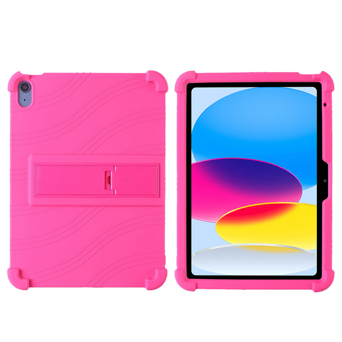 Tablet Case for iPad (A16) 11th /10th Gen 2025/2022 (10.9") Thick Shockproof Silicone Heavy Duty Rugged Hybrid Full Body Drop Protection Detachable Stand Cover