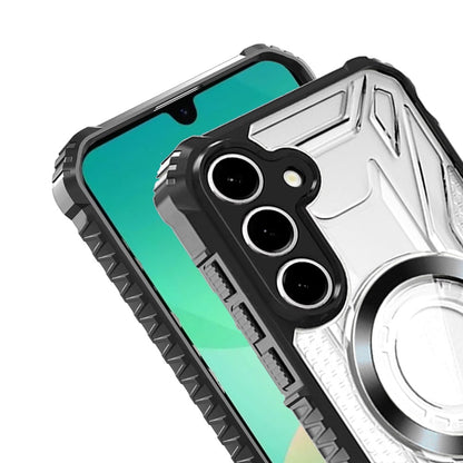 Phone Case for Samsung Galaxy A27 Magnetic Circle CD Pattern Shockproof Rugged Hybrid Durable Clear Back Protective Slim Grip Heavy Duty Design Cover