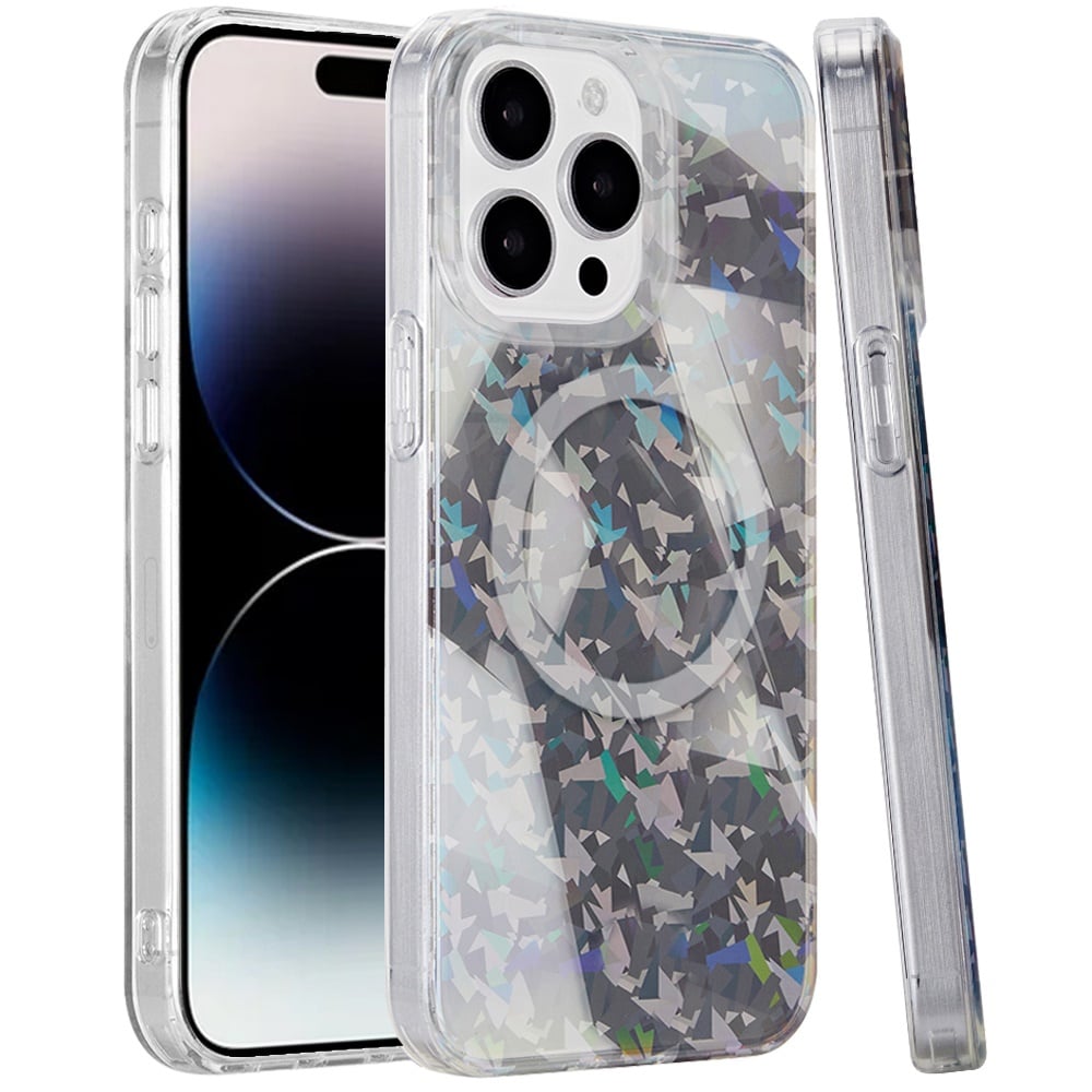 For iPhone 14 Pro Max (6.7") Double Layer IMD Magnetic Hybrid Shockproof Protection Anti Scratch Durable Design Secure Grip Slim Profile Compatible Design Case Cover