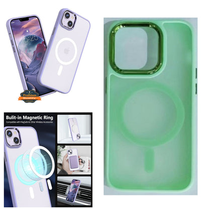 For Apple iPhone 16 Pro Max (6.9") Compatible with MagSafe [Strong Magnetic] Slim Translucent Matte Back TPU Shockproof Case Cover