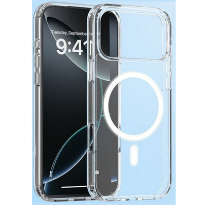 For Apple iPhone 17 Hybrid Clear Case Compatible with MagSafe Shockproof Protective Transparent Back, Slim Fit, Wireless Charging Ready Case Cover Clear