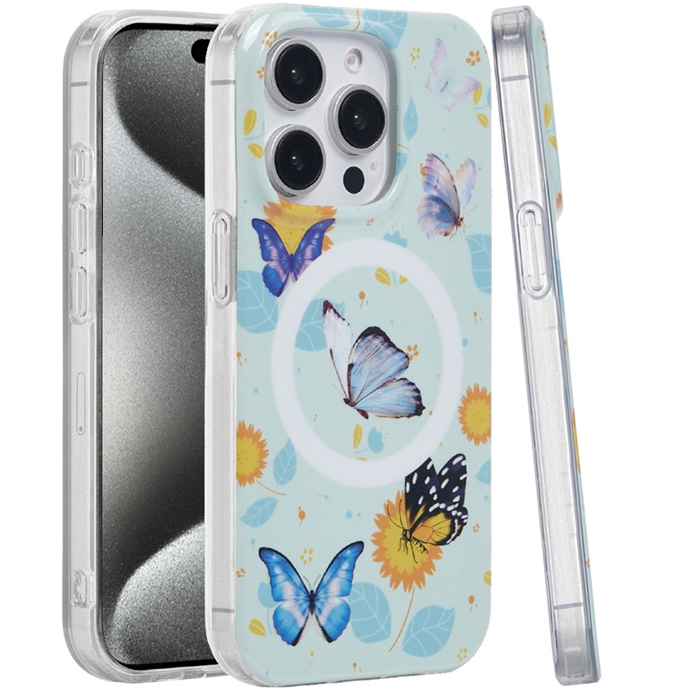 For Apple iPhone 15 Pro Max Durable Fashion IMD Printed Design TPU Slim Shockproof Protective Case with Stylish Pattern Case Cover