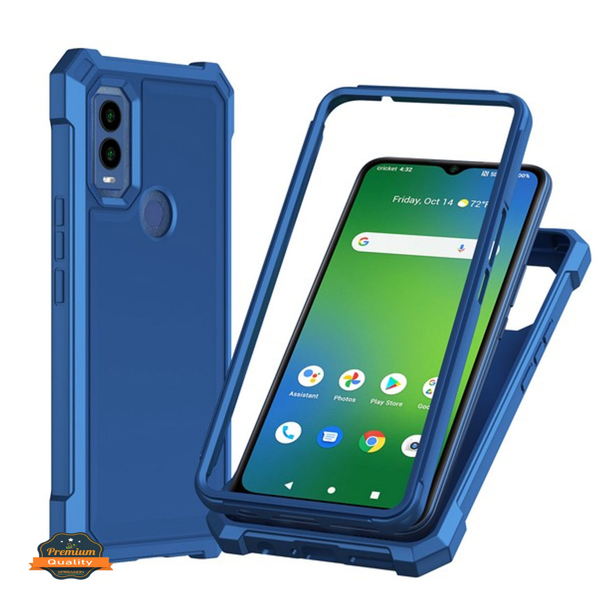 For Cloud Mobile Stratus C8 Full-Body Dual Layer Hybrid Case Slim, Drop-Proof TPU Hard PC, Durable Corner Front Bumper Protector Case Cover