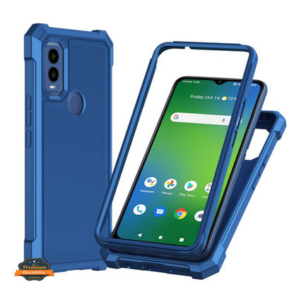 For Cloud Mobile Stratus C8 Full-Body Dual Layer Hybrid Case Slim, Drop-Proof TPU Hard PC, Durable Corner Front Bumper Protector Case Cover
