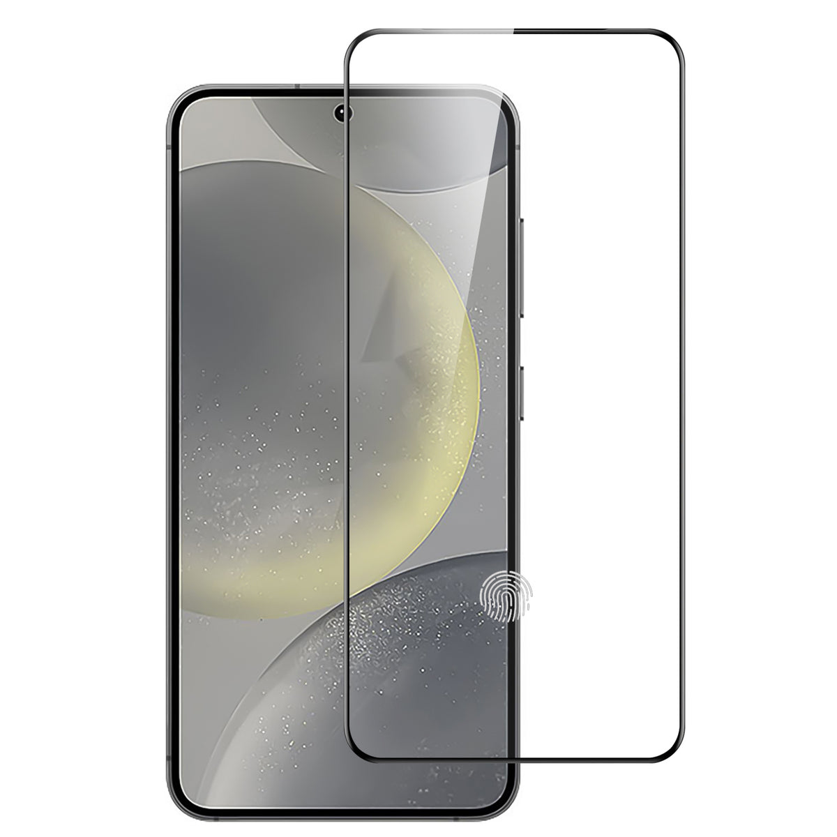 For Samsung Galaxy S25 /S24 Plus + Ultra Tempered Glass Screen Protector [Full Coverage] Curved Black Edged 9H Hardness Glass Screen Protector Protector