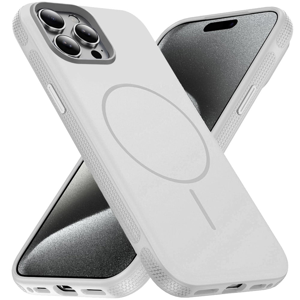 Phone Case for Apple iPhone 15 Pro Super Magnetic Compatible with MagSafe Matte Hybrid TPU Shockproof Protective Durable Grip Edge Slim Fit Cover