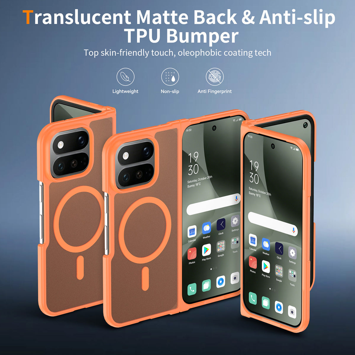 Phone Case for Google Pixel 11 Pro Fold Magnetic Matte Hybrid Shockproof Smooth Grip Durable Camera Protection Anti-Slip Soft Touch TPU Armor Cover