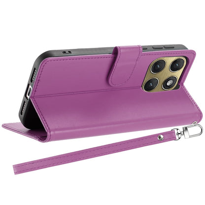 Phone Case for Motorola Edge 2026 Leather Wallet Folio Credit Card Holder with Magnetic Closure Wrist Strap Classic Flip Design Storage Slots Cover