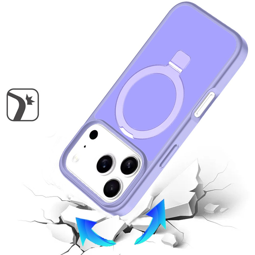 Phone Case for Apple iPhone 18 Pro Max Magnetic Ring Stand Full Rotation Matte Shockproof Grip Anti Slip Durable Camera Protection Hybrid Cover