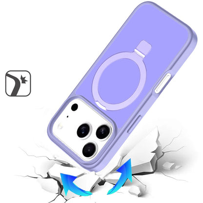 Phone Case for Apple iPhone 18 Pro Max Magnetic Ring Stand Full Rotation Matte Shockproof Grip Anti Slip Durable Camera Protection Hybrid Cover