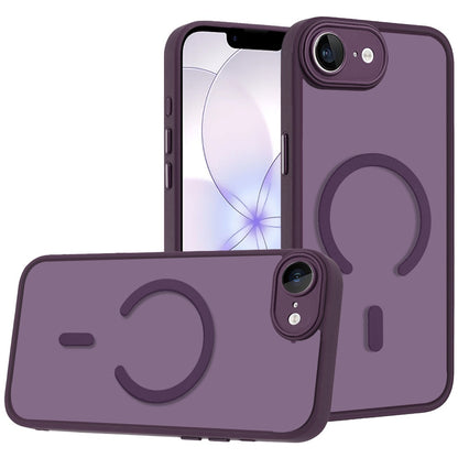 Phone Case for Apple iPhone 17E /16E Matte Frosted Magnetic Back Hybrid Hard PC Soft TPU Camera Protection Slim Shock Absorbing Anti Fingerprint Cover