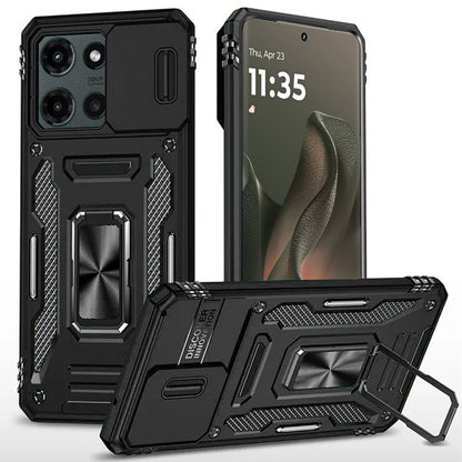 Tough Metal Ring Shockproof Sliding Camera Window Hybrid Armor Rugged Anti Slip Heavy Duty Grip
