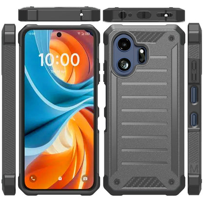 Phone Case for TCL 70 Pro /NXTPAPER 70 Pro Premium Tough Lined Hybrid Shockproof Rugged Dual Layer TPU Durable Impact Resistant Textured Grip Defense Cover