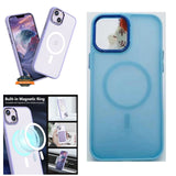 For Apple iPhone 15 Plus (6.7") Compatible with MagSafe [Strong Magnetic] Slim Translucent Matte Back Shockproof  Phone Case Cover