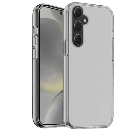 For Samsung Galaxy S24+ Plus Transparent Shock Absorption PC + TPU Rubber Gel Thick 3mm Hybrid Silicone Slim Fit Back Case Cover Smoke