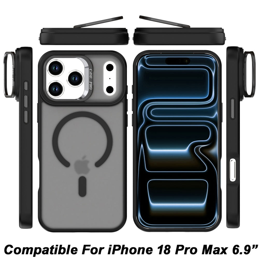 Phone Case for Apple iPhone 18 Pro Max Magnetic Shockproof Hybrid Camera Stand Guard Anti Slip Rubber Durable Protective Matte Design Cover