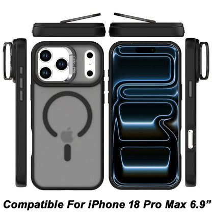 Phone Case for Apple iPhone 18 Pro Max Magnetic Shockproof Hybrid Camera Stand Guard Anti Slip Rubber Durable Protective Matte Design Cover