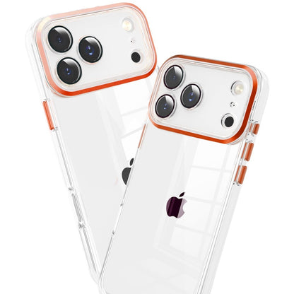 Transparent Clear Hybrid Metal Button Camera Guard Shockproof Gummy TPU Slim Protective Grip