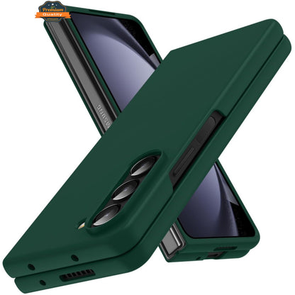 For Samsung Galaxy Z Fold 7 Hybrid Slim Premium Matte Finish TPU Rubber Anti-Slip Grip Full Protection Shockproof Case Cover