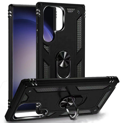 For Samsung Galaxy S21 Military Grade Heavy Duty Rugged Dual Layers Full Body Shockproof Hybrid Protection with Ring Kickstand Case Cover